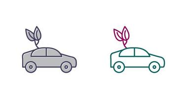 Eco friendly Car Vector Icon