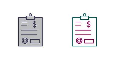 Invoice Vector Icon