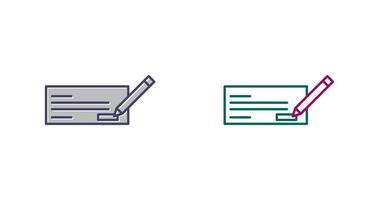 Write Cheque Vector Icon