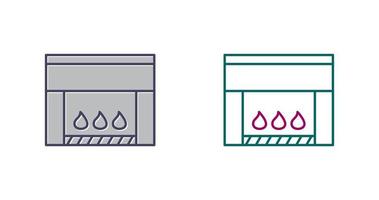 Electric Fireplace Vector Icon