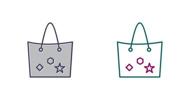 Bag with Tags Vector Icon