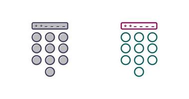 Passcode Lock Vector Icon