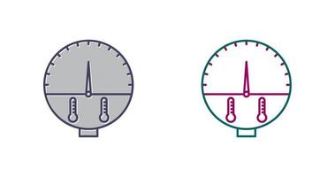 icono de vector de indicador de temperatura