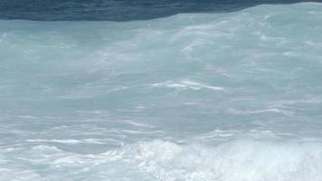 lento movimiento de olas rotura, fuerteventura video