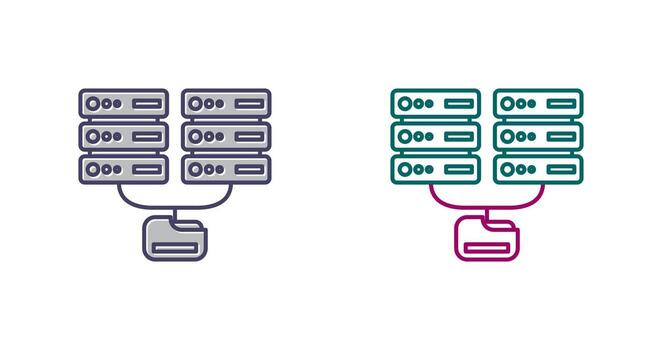 icono de vector de base de datos