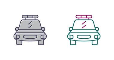 icono de vector de coche de policía