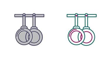 Gym Rings Vector Icon