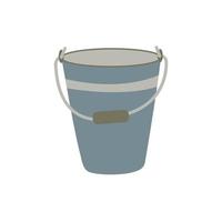 Household bucket vintage rustic. Vector hand drawn