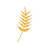 Sprig of wheat, barley or rye. Vector hand drawn