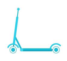 Electric scooter semi flat colour vector object. E-scooter rental. Transport service for adults. Editable cartoon clip art icon on white. Simple spot illustration for web graphic design and animatio