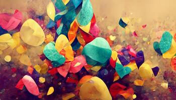 Colorful round celebration background vector. photo