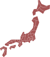 dibujo de Japón mapa. png