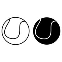 Tennis icon vector. Tennis ball illustration sign. Sport symbol or logo. vector