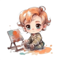 Cute Baby Watercolor png