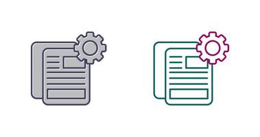 Document Setting Vector Icon