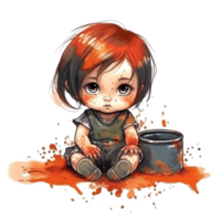 süß Baby Aquarell png