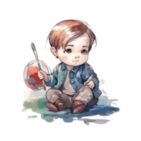 süß Baby Aquarell png