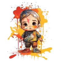 Cute Baby Watercolor png