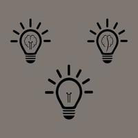 Creative Idea Concept with Brainstorming and Bulb vector