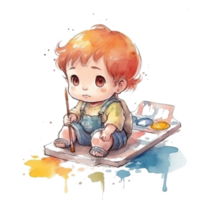 carino bambino acquerello png