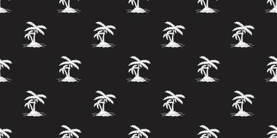 Coconut tree palm Seamless Pattern vector island isolated icon wallpaper background white