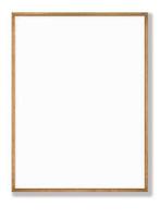 Isolated Photo Frame on White Background, Wooden Frame Mockup