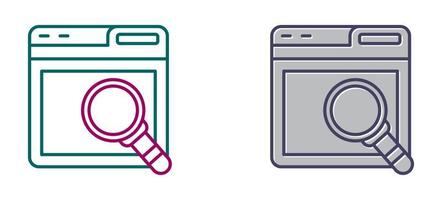 Web Search Vector Icon