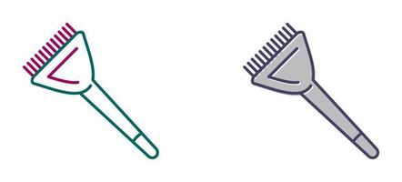 icono de vector de cepillo de tinte de cabello