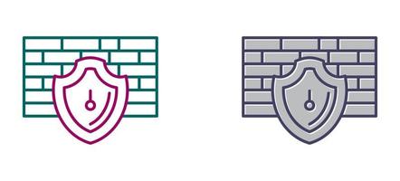 icono de vector de firewall