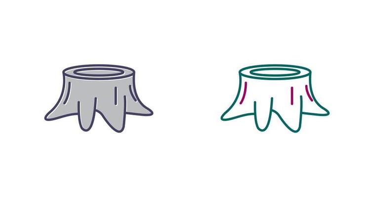 Stump Vector Icon