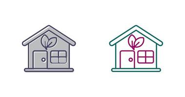 Eco House Vector Icon