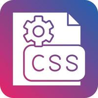 CSS Code Icon Vector Design