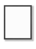 Isolated Photo Frame on White Background, Wooden Frame Mockup