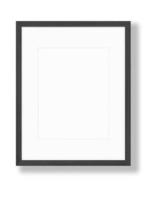 Isolated Photo Frame on White Background, Wooden Frame Mockup