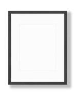 Isolated Photo Frame on White Background, Wooden Frame Mockup