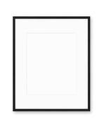 Isolated Photo Frame on White Background, Wooden Frame Mockup