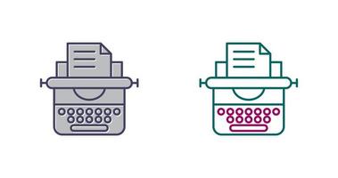 Typewriter Vector Icon