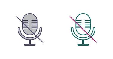 Microphone Mute Vector Icon