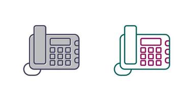 Land Line Phone Vector Icon