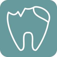 Tooth Decayed Icon Vector Design