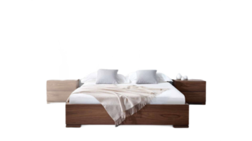 bed with pillows png