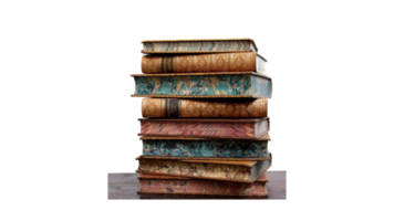 stack of old books png