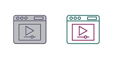 Video Player Vector Icon