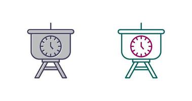 Time Manage Presentation Vector Icon