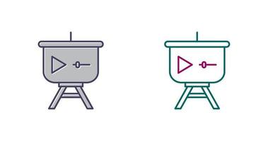 Video Presentation Vector Icon