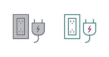 Plug and Socket Vector Icon