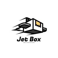 flying box for delivery modern logo design vector