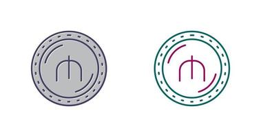 icono de vector de moneda manat