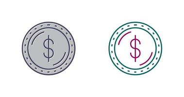 icono de vector de moneda de dólar