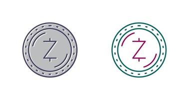 icono de vector de moneda zcash